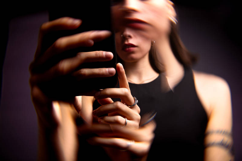 A woman with obsessive thoughts and OCD.